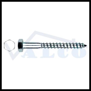 SURUBURI AUTOFILETANTE PT LEMN CU CAP HEXAGONAL DIN571